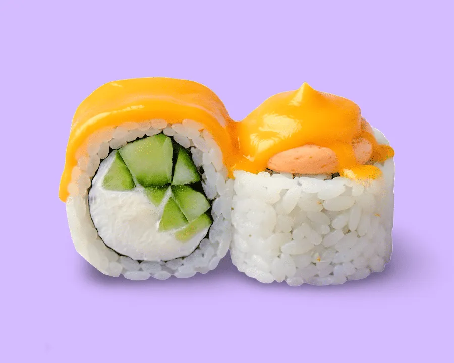 Запеченная креветка под чеддером